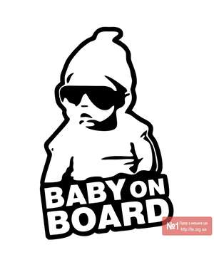 Baby on Board - Наклейка на авто - Time Decor 631