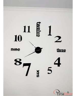 Великий настінний годинник 3D TIME