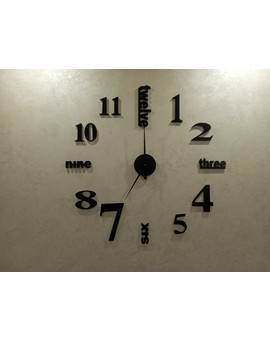 Великий настінний годинник 3D TIME, зображення 3