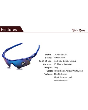 Спортивні, сонцезахисні окуляри ROBESBON, зображення 4