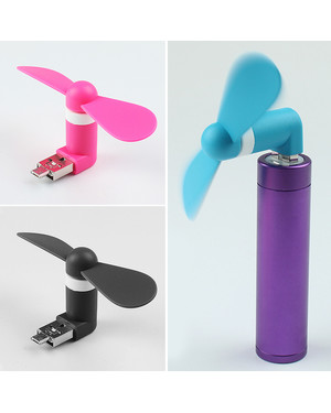 Портативний OTG Міні Micro USB вентилятор, зображення 3