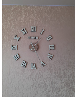 Великий настінний 3D годинник - античного стилю, римські цифри, зображення 10