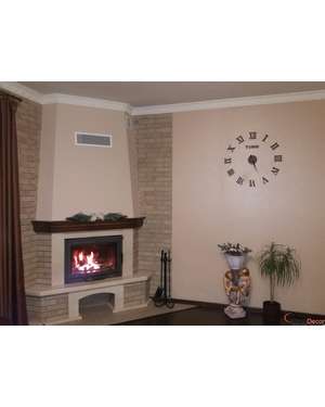 Великий настінний 3D годинник - античного стилю, римські цифри, зображення 5