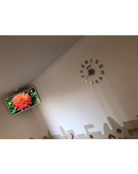 Великий настінний 3D годинник - античного стилю, римські цифри, зображення 7