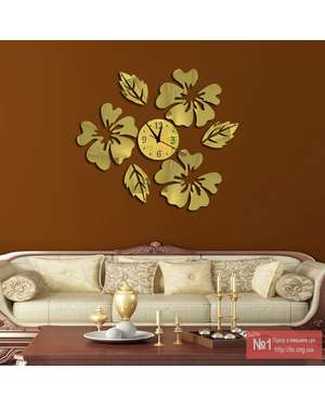 Дизайнерський, декоративний 3D настінний годинник 174, зображення 2