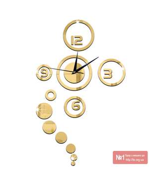 Декоративний 3D годинник - новітнього стилю 176, зображення 2