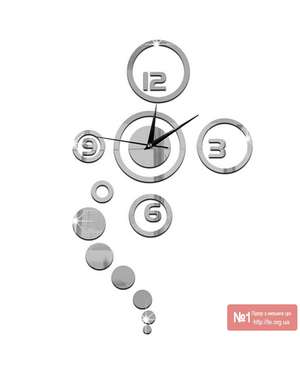 Декоративний 3D годинник - новітнього стилю 176, зображення 4