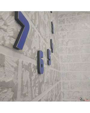 Великий, об'ємний - настінний 3D годинник. Дзеркальна поверхня, зображення 6