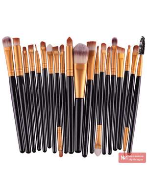 Професійний набір пензлів для макіяжу / візажу Maquiagem-Bsel 20шт., зображення 1