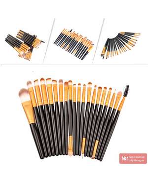 Професійний набір пензлів для макіяжу / візажу Maquiagem-Bsel 20шт., зображення 2