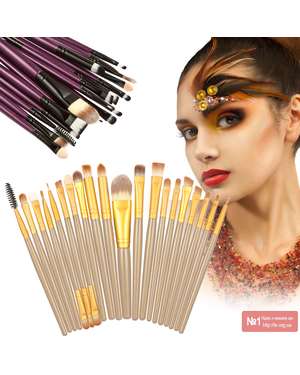 Професійний набір пензлів для макіяжу / візажу Maquiagem-Bsel 20шт., зображення 4
