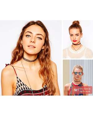 Чорний тату чокер - плетене намисто, кольє, зображення 1