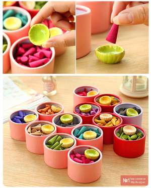 Комплект аромопаличок з тарілочкою для спалювання, зображення 1