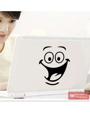 Декоративна вінілова наклейка смайл, зображення 2