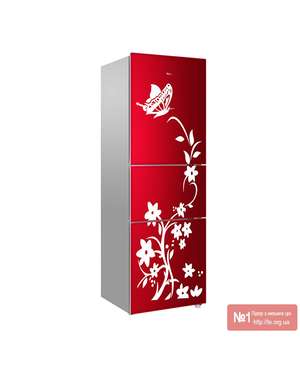 Декоративні наклейки Гілочка квітів і метелик, зображення 1