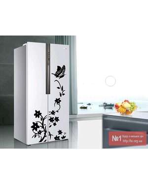 Декоративні наклейки Гілочка квітів і метелик, зображення 2