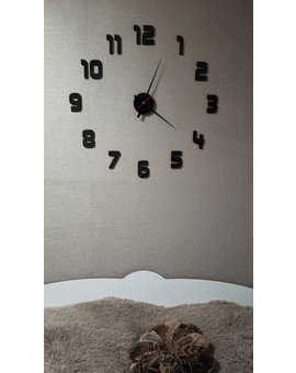 3D настінні годинники з цифрами Time Decor 248, зображення 3