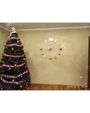 3D настінні годинники з цифрами та поділками, зображення 5