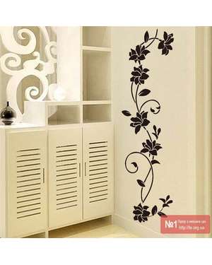 Декоративні наклейки гілочки квітів 120217, зображення 1