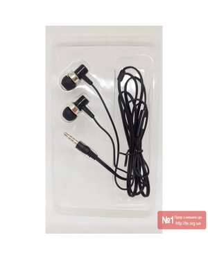 Вакуумні навушники Lenovo 206 Black з мікрофоном, зображення 3