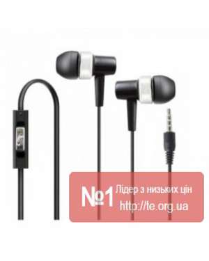 Вакуумні навушники Lenovo 206 Black з мікрофоном, зображення 4