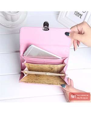 Жіночий гаманець клатч Aotian Black, зображення 3