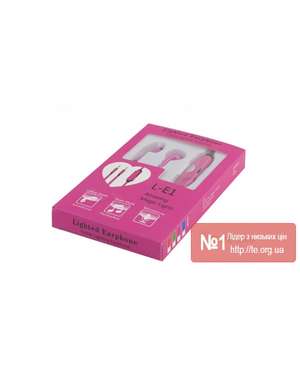 Сяючі навушники Lighted Earphone L-E1 з мікрофоном, зображення 4