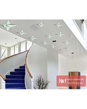 Дзеркальні зірочки на стелю, стіни, меблі, зображення 2