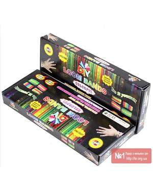 Набір резинок для браслета Loom Band з станком для плетіння 550шт., зображення 4