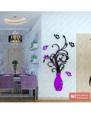 3D Акриловий декор - Квіти у вазі, зображення 5