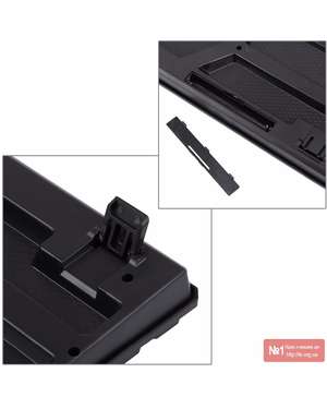 Комплект безпровідна ігрова клавіатура + мишка Gaming S-Shaped 2.4G HK6500, зображення 6