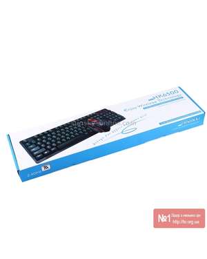 Комплект безпровідна ігрова клавіатура + мишка Gaming S-Shaped 2.4G HK6500, зображення 9