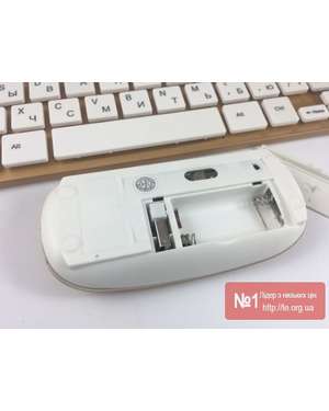 Комплект безпровідна клавіатура з мишкою 908 (в стилі Apple) Wireless 2.4GHz, зображення 5
