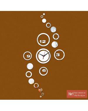 Декоративний 3D настінний годинник 499, зображення 1