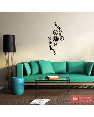 Декоративний 3D настінний годинник 499, зображення 2