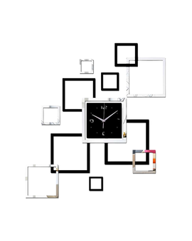 Декоративний 3D настінний годинник Multi color