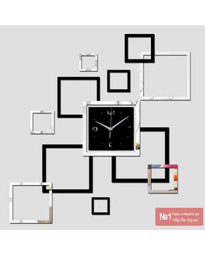 Декоративний 3D настінний годинник Multi color, зображення 1