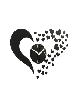 Декоративний настінний годинник - Серце 502