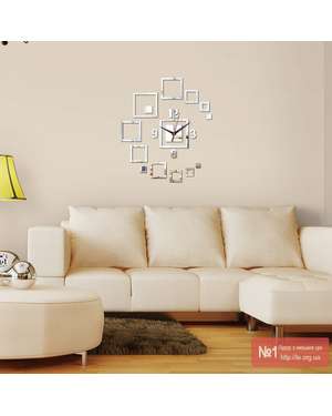 Дзеркальний 3D настінний годинник Art Dekor, зображення 2