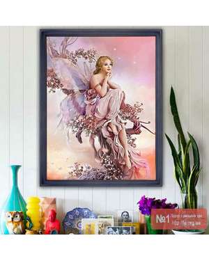 5D алмазна вишивка Ангел 32Х45см., зображення 1