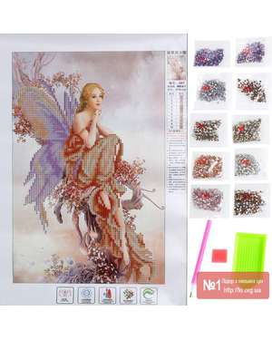 5D алмазна вишивка Ангел 32Х45см., зображення 4