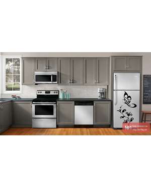 Метелик на гілочці - вінілова наклейка, зображення 2