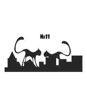 Наклейки стікери - Котики, кішки для стін, меблів., зображення 10