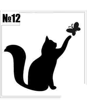Наклейки стікери - Котики, кішки для стін, меблів., зображення 11