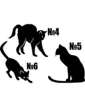 Наклейки стікери - Котики, кішки для стін, меблів., зображення 5