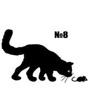 Наклейки стікери - Котики, кішки для стін, меблів., зображення 7
