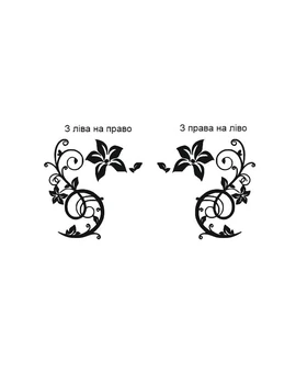 Наклейка квіти на розетку, вимикач, зображення 2