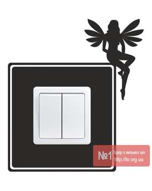 Наклейка Фея на розетку, вимикач, зображення 1
