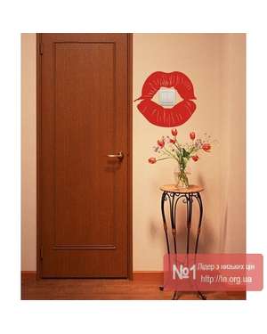 Наклейка Губи на розетку, вимикач, зображення 1