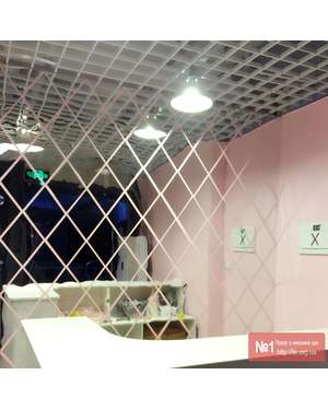 3D Дзеркальні елементи наклейки - Ромб Time Decor, зображення 6